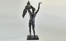 20thC Large Bronze Sculpture,