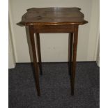 Oak Shaped Top Occasional Table, Raised