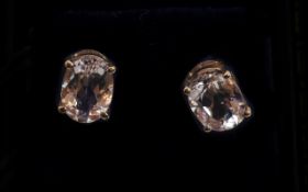 9ct Gold Stud Earrings. each set with an