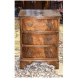 Small Chest Of Bow Fronted Drawers Three