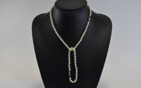 Single Strand Cultured Pearl Necklace an