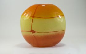 1970s/ 80s Art Glass Vase. Striking desi