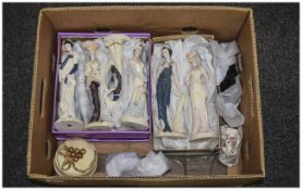 Collection Of Mixed Figurines and Cerami