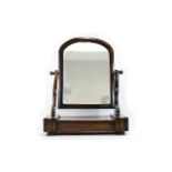 Victorian Mahogany Toilet Mirror with Hi