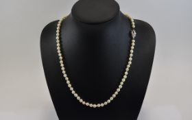 Cultured Pearl Single Strand Necklace go