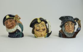 Royal Doulton Character Jugs ( 3 ) In To