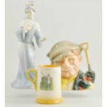 Wedgwood commemorative mug, commemorate the Silver Jubilee designed by Richard Guyatt, 11cm,