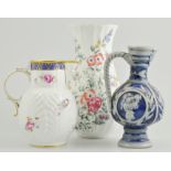 Coalport jug, "D, Coughley Mask-head jug", a collection of printware and other china various,