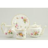 Collection of Royal Crown Derby Posy pattern teaware to include, teapot, four egg cups,