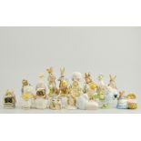 Collection of Royal Albert Beatrix Potter models to include, "Jemima Puddleduck",