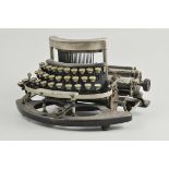 Early 20th Century "Imperial" typewriter, in original domed Toulle ware case.