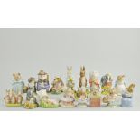 Collection of seventeen Royal Albert Beatrix Potter models,