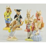 Collection of Royal Doulton Bunnykins models, boxed, to include Tourist Bunny,