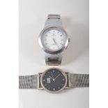 Gents Omega stainless steel wristwatch,