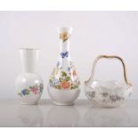 Aynsley bone china campana shaped vase, Cottage Garden pattern, other Aynsley bone china,