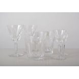 Suite of Waterford Stemware, Sheila pattern, including twelve wines, 18.6cm, Sherry 11.