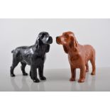 Group of twelve Beswick Spaniel models, including six variations of model 967, 3377 tan,