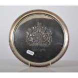 Commemorative silver salver,