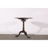 Oak circular tilt top table,