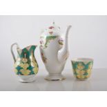 Grosvenor china "Rutland" patterned part service, Shelley floral print part tea set,