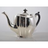 Edwardian silver teapot, C. & S.