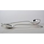 Silver plated Fiddle pattern ladle,
