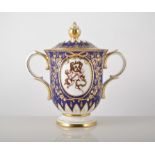 Royal Derby/Doulton, One Hundred Royal Years, limited edition Anniversary vase and cover, No.