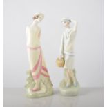 Three Royal Doulton figures, Sophie HN3791, Eliza HN3800, Ellen HN3816,