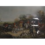 Bromley, after Agar and Maiden, The Bury Hunt, coloured print, 56cm x 73cm.