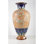 Royal Doulton Slaters stoneware vase, ovoid form, incised,