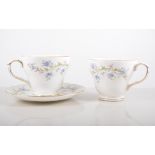 Duchess  "Tranquility" bone china part tea/dinner service, floral design.