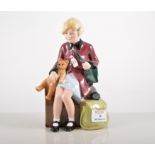 Royal Doulton model of A Girl Evacuee HN3203, limited edition 6058 of 9500, height 20cm.