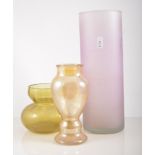 Moulded glass vases, bowls and drinking glassware, various, (quantity in 3 boxes).