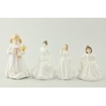 Royal Doulton figures, Bunny's Bedtime HN3370, 18cm and three others, Harmony HN4096,