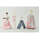 Royal Doulton figure, Mary Countess Howe HN3007, 24cm and three others,