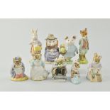 Collection of Royal Albert Beatrix Potter models to include, "Lady Mouse made a Crusty",