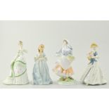 Royal Worcester Old Country Ways figure, Rosie Picking Apples,