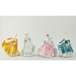 Royal Doulton figure, Summertime HN3137, 21cm and three others, Rebecca HN2805,