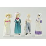 Royal Doulton figure, Carrie HN2800, 16cm and three others from the Kate Greenaway Series,