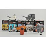 STAR WARS: Four Kenner and Palitoy Mini-Rigs, in original box with instructions to include MLC-3,