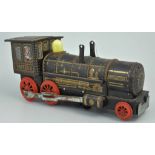 Japanese tin plate clockwork Great Western locomotive, and two similar, (3).