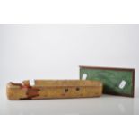 Persian painted papier mache pen box, length 24cm,