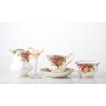 Royal Albert "Old Country Roses" teaware, consisting of six cups, six saucers,