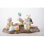 Collection of Beswick Beatrix Potter models, Pigling Brand, Ribby, Jemima Puddleduck, Hunka Munka,