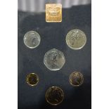 UK decimal presentation coin sets, each with six coins, 5p to 50p, circa 1972-1982, various years,