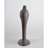 L. H. bronze figure, of a bearded King, 38cms.