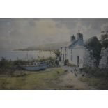 After Warren Williams, Fisherman's Home, limited edition coloured print, No.