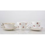 Adderley bone china part breakfast service, "Rose Bud" design,