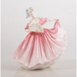 A Royal Doulton "Elaine" figurine, modelled by Peggy Davies, 1979, pink colourway dated 1990. No.
