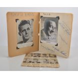 Radio celebrities, An autograph album, including signed photographs.